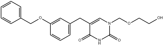 5-benzyloxybenzylacyclouridine Struktur