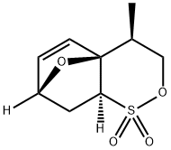 7H-?4a,?7-?Epoxy-?2,?1-?benzoxathiin, 3,?4,?8,?8a-?tetrahydro-?4-?methyl-?, 1,?1-?dioxide, (4S,?4aS,?7R,?8aS)?- Struktur