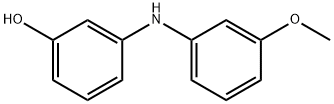 Phenol, 3-[(3-methoxyphenyl)amino]- Struktur