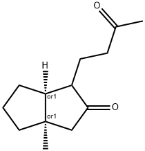 2(1H)?-?Pentalenone, hexahydro-?3a-?methyl-?1-?(3-?oxobutyl)?-?, (3aR,?6aS)?-?rel- Struktur