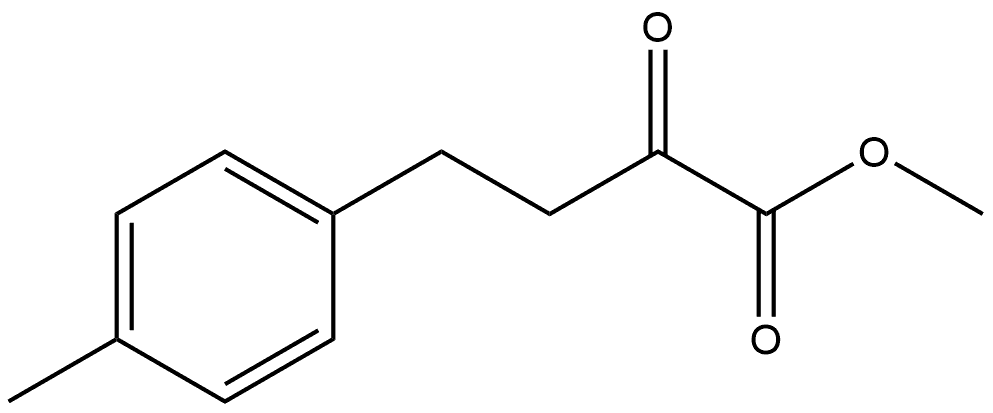 Benzenebutanoic acid, 4-?methyl-?α-?oxo-?, methyl ester Struktur