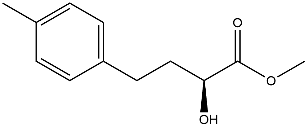 Benzenebutanoic acid, α-?hydroxy-?4-?methyl-?, methyl ester, (αS)?- Struktur