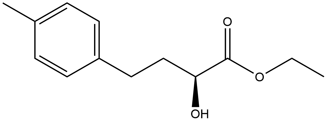 Benzenebutanoic acid, α-?hydroxy-?4-?methyl-?, ethyl ester, (αS)?- Struktur