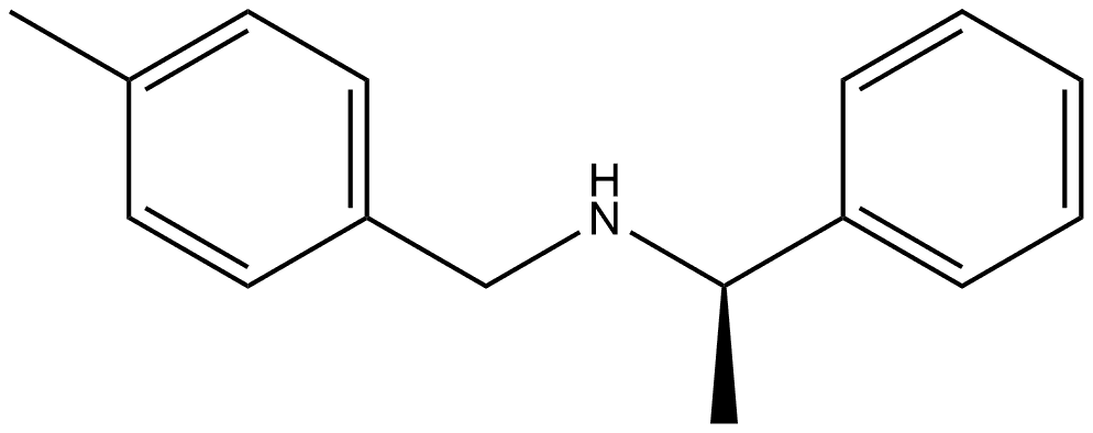 Benzenemethanamine, α-?methyl-?N-?[(4-?methylphenyl)?methyl]?-?, (αR)?- Structure