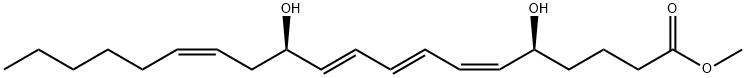 LEUKOTRIENE B4, METHYL ESTER 化学構造式