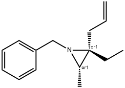 Aziridine, 2-?ethyl-?3-?methyl-?1-?(phenylmethyl)?-?2-?(2-?propen-?1-?yl)?-?, (2R,?3S)?-?rel- Structure