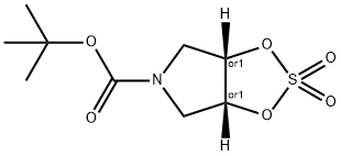 5H-1,3,2-Dioxathiolo[4,5-c]pyrrole-5-carboxylic acid, tetrahydro-, 1,1-dimethylethyl ester, 2,2-dioxide, (3aR,6aS)-rel- 结构式