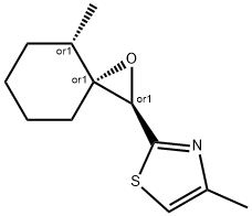 Thiazole, 4-?methyl-?2-?[(2R,?3R,?4S)?-?4-?methyl-?1-?oxaspiro[2.5]?oct-?2-?yl]?-?, rel- Structure