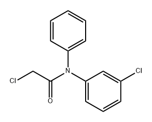 Acetamide, 2-chloro-N-(3-chlorophenyl)-N-phenyl- Structure
