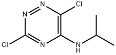 1,2,4-Triazin-5-amine, 3,6-dichloro-N-(1-methylethyl)- Struktur