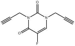 5-Fluoro-1,3-di(prop-2-yn-1-yl)pyrimidine-2,4(1H,3H)-dione Struktur