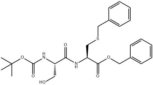 L-Cysteine, N-[N-[(1,1-dimethylethoxy)carbonyl]-L-seryl]-S-(phenylmethyl)-, phenylmethyl ester (9CI)