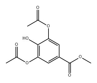 Benzoic acid, 3,5-bis(acetyloxy)-4-hydroxy-, methyl ester