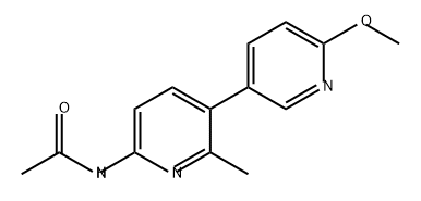 Acetamide, N-(6'-methoxy-2-methyl[3,3'-bipyridin]-6-yl)- 结构式