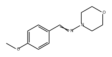 4-Morpholinamine, N-[(4-methoxyphenyl)methylene]- Structure