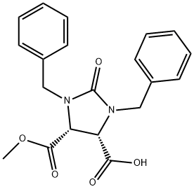 4,5-Imidazolidinedicarboxylic acid, 2-oxo-1,3-bis(phenylmethyl)-, 4-methyl ester, (4R,5S)-