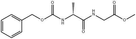Glycine, N-[(phenylmethoxy)carbonyl]-D-alanyl-, methyl ester Structure