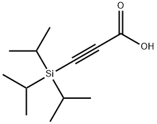 2-Propynoic acid, 3-[tris(1-methylethyl)silyl]- Structure