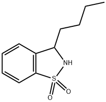 1,2-Benzisothiazole, 3-butyl-2,3-dihydro-, 1,1-dioxide Structure