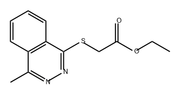Acetic acid, 2-[(4-methyl-1-phthalazinyl)thio]-, ethyl ester Struktur