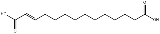 2-Tetradecenedioic acid, (E)- (9CI) Structure
