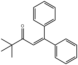 1-Penten-3-one, 4,4-dimethyl-1,1-diphenyl-,844-39-3,结构式