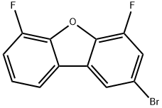 Dibenzofuran, 2-bromo-4,6-difluoro-,844465-91-4,结构式