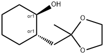 Cyclohexanol, 2-?[(2-?methyl-?1,?3-?dioxolan-?2-?yl)?methyl]?-?, (1R,?2S)?-?rel- Struktur
