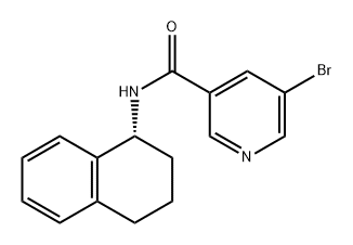 5-溴-N-(1,2,3,4-四氢萘-1-基)烟酰胺,844900-78-3,结构式