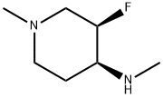 4-Piperidinamine, 3-fluoro-N,1-dimethyl-, (3R,4S)- Structure