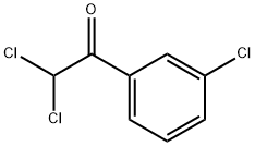 Ethanone, 2,2-dichloro-1-(3-chlorophenyl)- Structure
