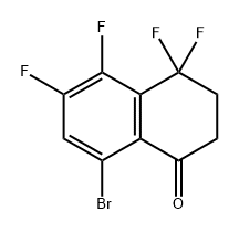 1(2H)-Naphthalenone, 8-bromo-4,4,5,6-tetrafluoro-3,4-dihydro- Struktur
