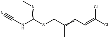 1-CYANO-2-(5,5-DICHLORO-2-METHYLPENTA-2,4-DIENYL)-3-METHYLISOTHIOUREA Structure