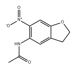 Acetamide, N-(2,3-dihydro-6-nitro-5-benzofuranyl)- Structure