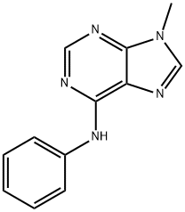 9H-Purin-6-amine, 9-methyl-N-phenyl- 结构式