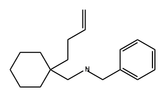 Benzenemethanamine, N-[[1-(3-buten-1-yl)cyclohexyl]methyl]- Structure