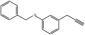 Benzene, 1-(phenylmethoxy)-3-(2-propyn-1-yl)- Struktur