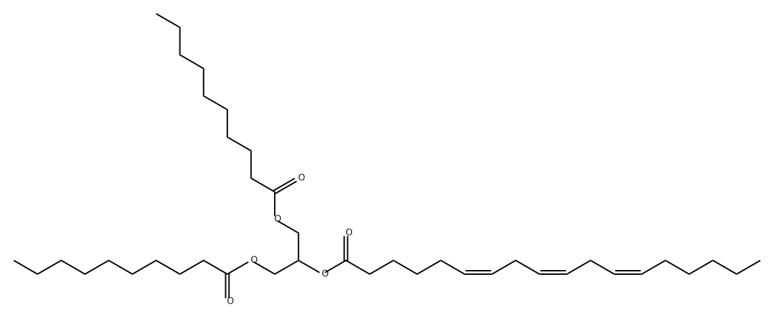 6,9,12-Octadecatrienoic acid, 2-[(1-oxodecyl)oxy]-1-[[(1-oxodecyl)oxy]methyl]ethyl ester, (6Z,9Z,12Z)-
