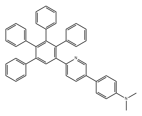 Benzenamine, 4-[6-(5',6'-diphenyl[1,1':2',1''-terphenyl]-3'-yl)-3-pyridinyl]-N,N-dimethyl- (9CI) Structure