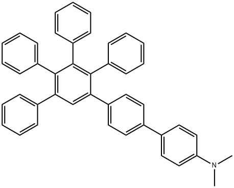 [1,1':2',1'':4'',1'''-Quaterphenyl]-4'''-amine, N,N-dimethyl-4',5',6'-triphenyl- (9CI) 结构式