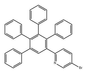 Pyridine, 5-bromo-2-(5',6'-diphenyl[1,1':2',1''-terphenyl]-3'-yl)- (9CI) Structure