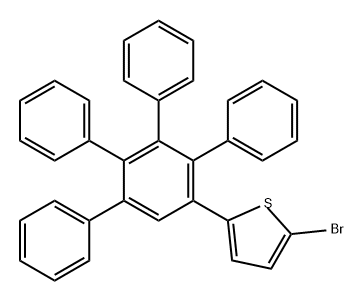 Thiophene, 2-bromo-5-(5',6'-diphenyl[1,1':2',1''-terphenyl]-3'-yl)- (9CI) Structure