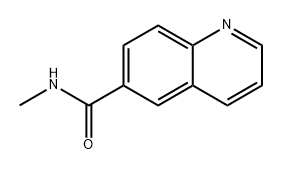 6-Quinolinecarboxamide, N-methyl- 化学構造式