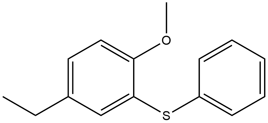 (5-ethyl-2-methoxyphenyl)(phenyl)sulfane 结构式