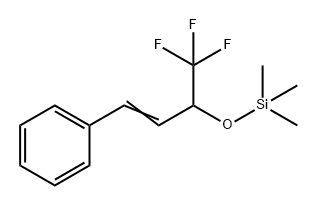 Benzene, [4,4,4-trifluoro-3-[(trimethylsilyl)oxy]-1-buten-1-yl]- Structure