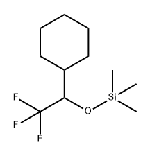 Cyclohexane, [2,2,2-trifluoro-1-[(trimethylsilyl)oxy]ethyl]- Structure