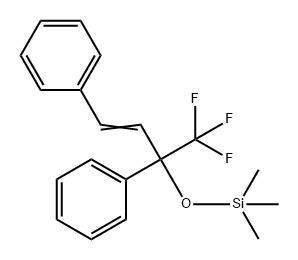 Silane, [[1,3-diphenyl-1-(trifluoromethyl)-2-propenyl]oxy]trimethyl- (9CI) Structure