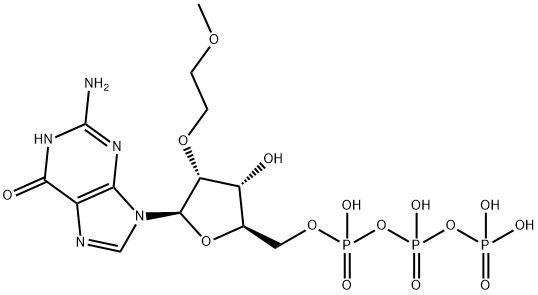 Guanosine 5'-(tetrahydrogen triphosphate), 2'-O-(2-methoxyethyl)- Struktur