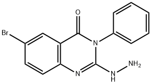 4(3H)-Quinazolinone, 6-bromo-2-hydrazinyl-3-phenyl-