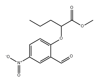 Pentanoic acid, 2-(2-formyl-4-nitrophenoxy)-, methyl ester